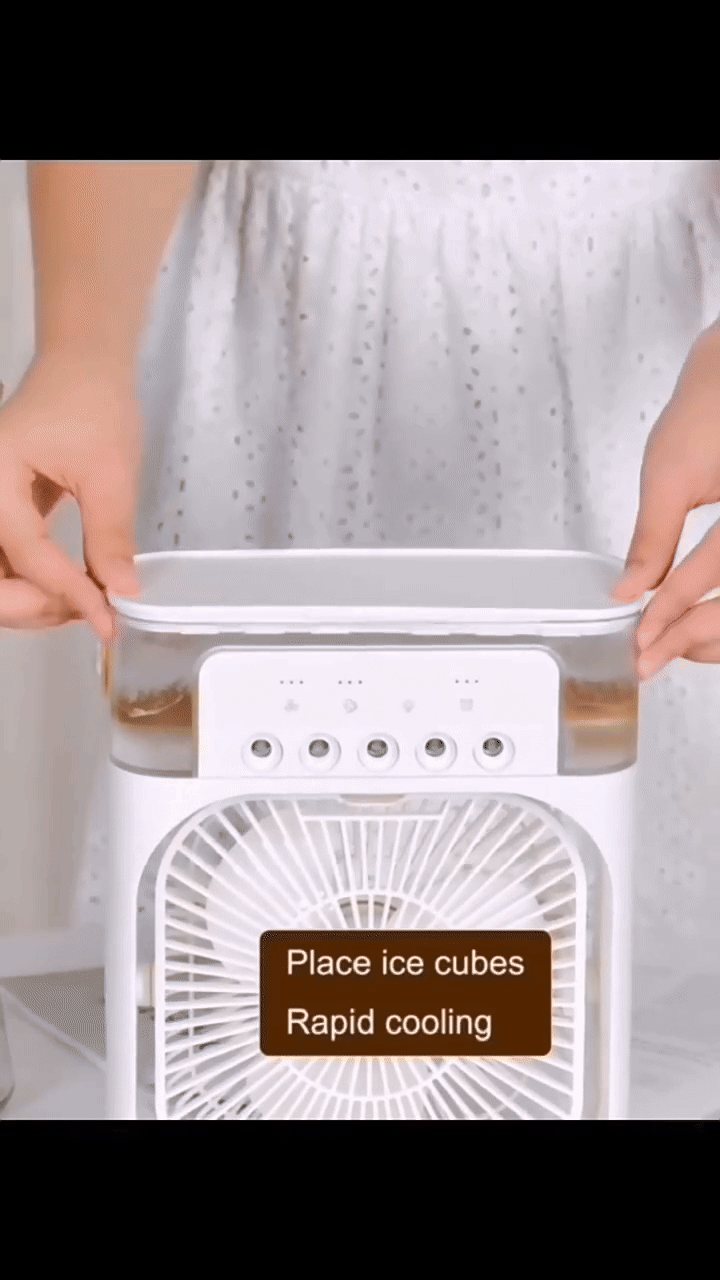 Portable Cooling Fan with Ice – Instant Chill for Hot Summer Days