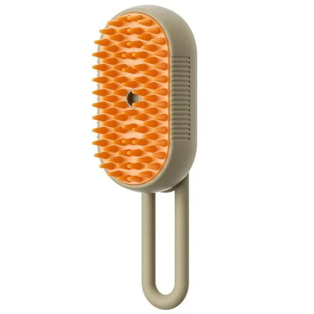 3-in-1 Electric Cat & Dog Steam Brush – Grooming, Massage & Hair Removal with Gentle Spray